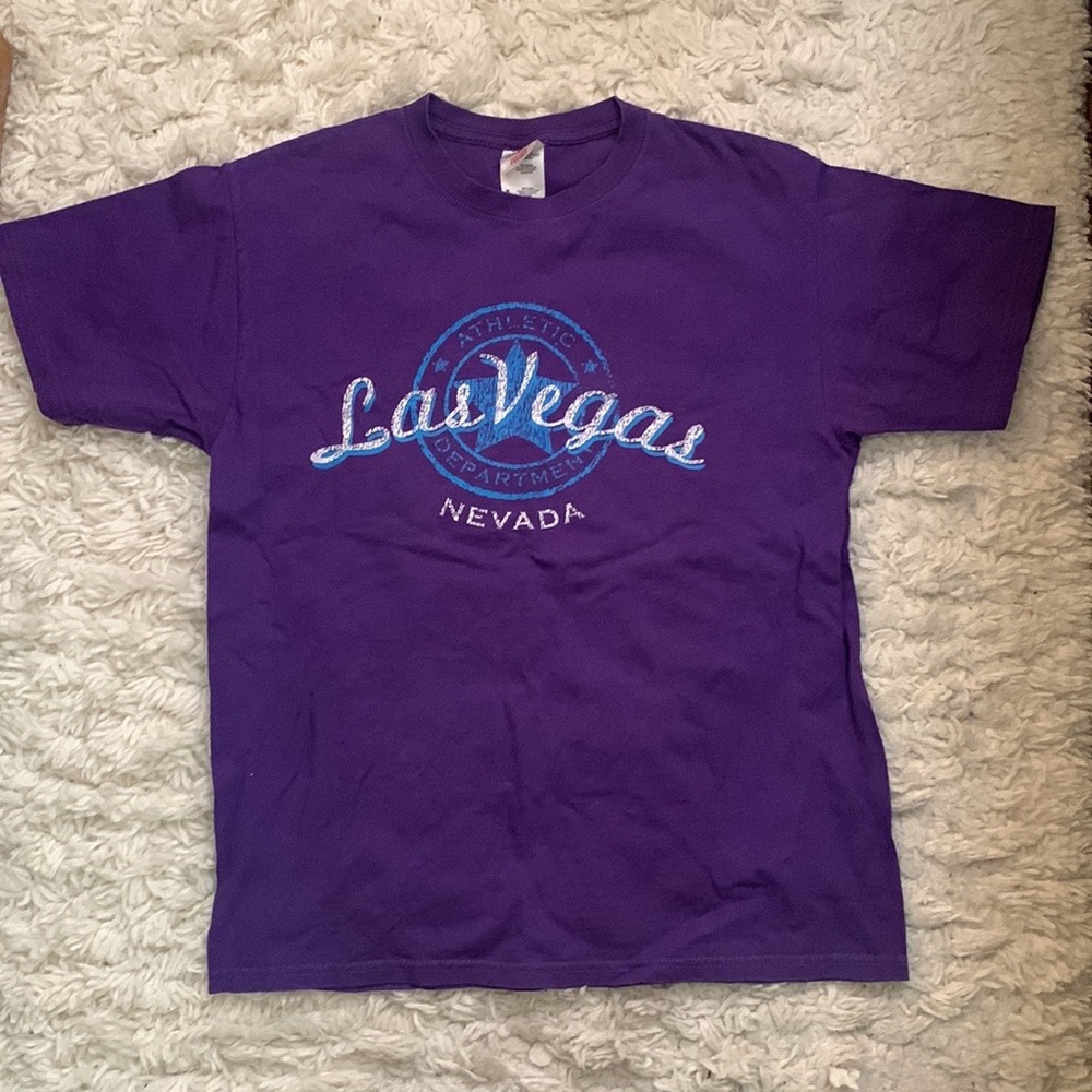 VINTAGE 90s Purple Las Vegas T-shirt
